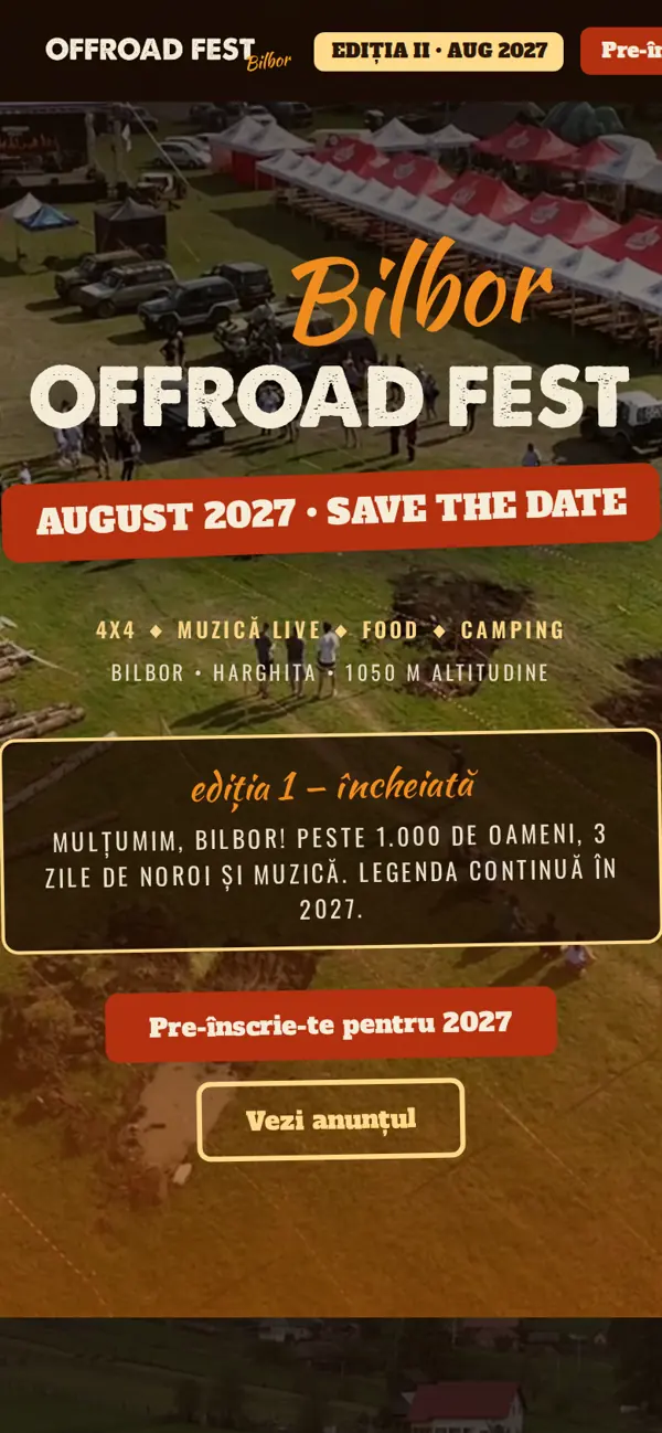 Bilbor Offroad Fest pe telefon