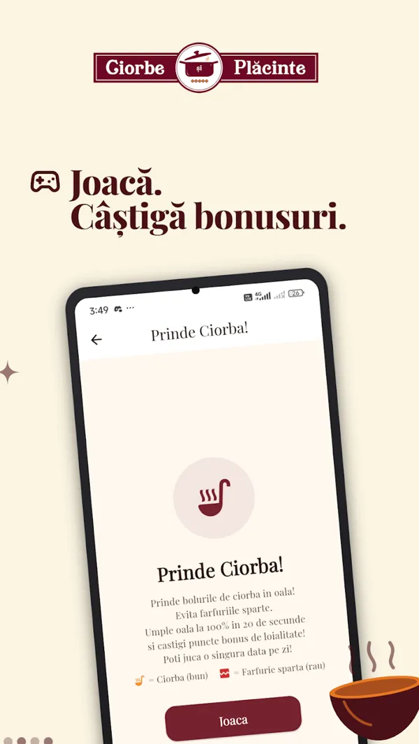 Ciorbe și Plăcinte app, from the app 6