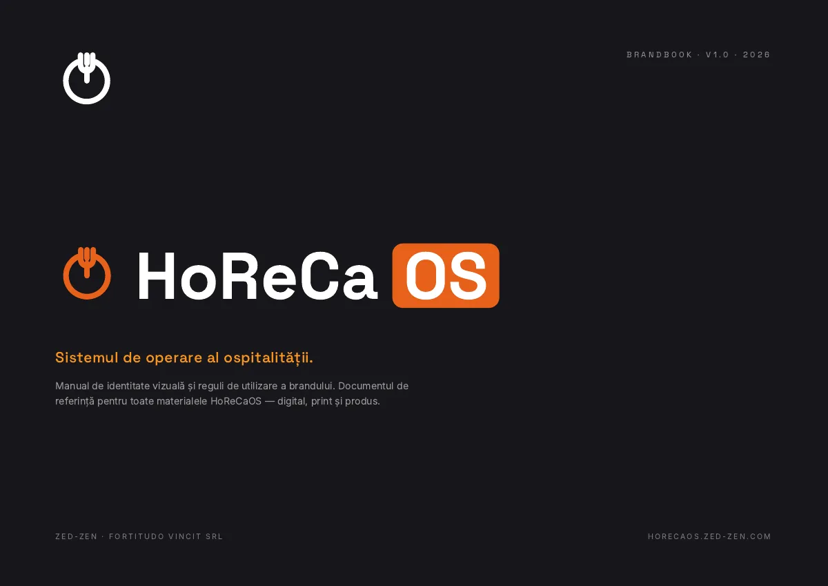 HoReCaOS, from the brandbook · 40 pages 1