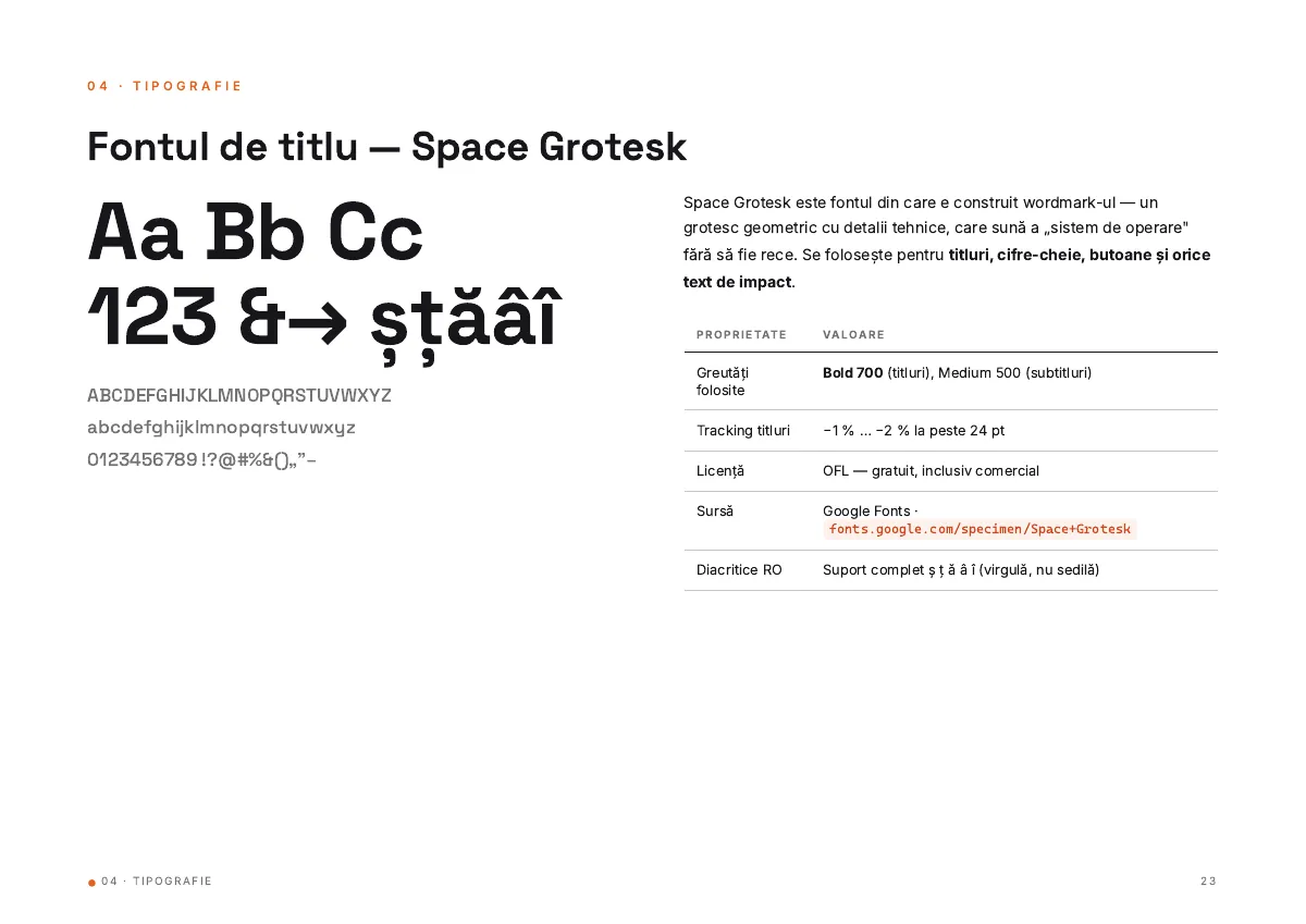 HoReCaOS, from the brandbook · 40 pages 4