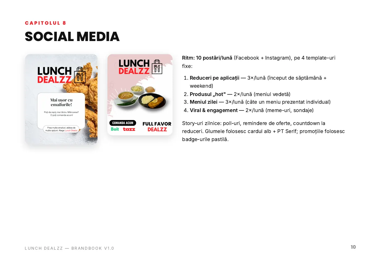 Lunch Dealzz, din brandbook 6