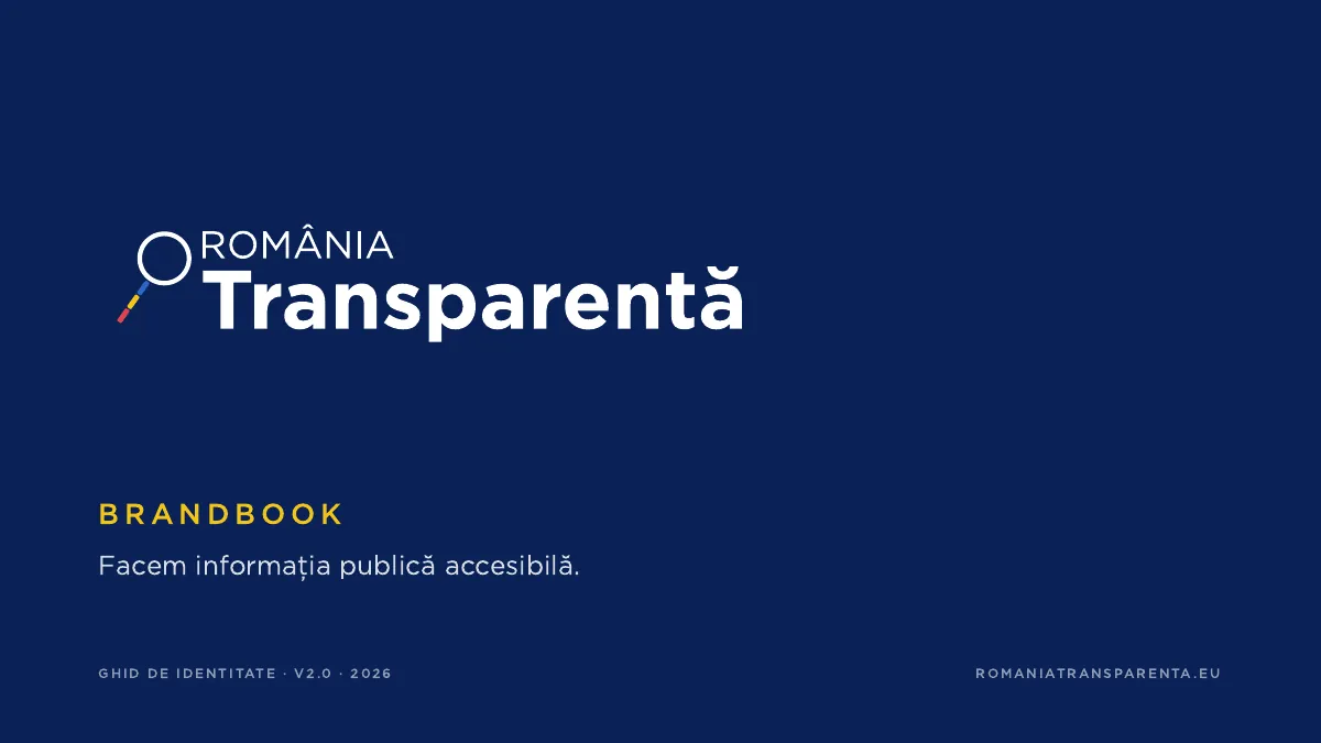 România Transparentă, din brandbook · 57 de pagini 1