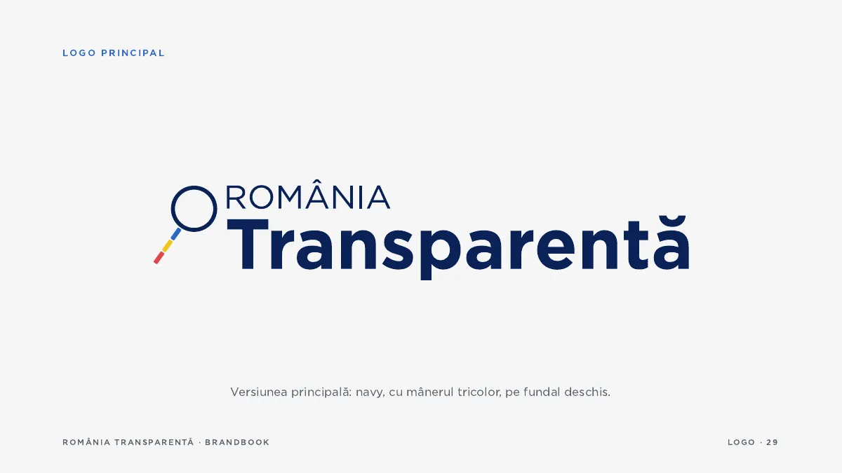 România Transparentă, din brandbook · 57 de pagini 2